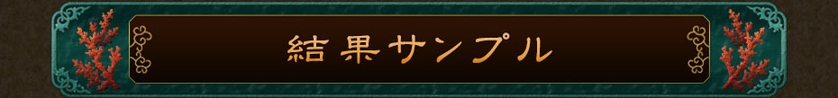 結果サンプル