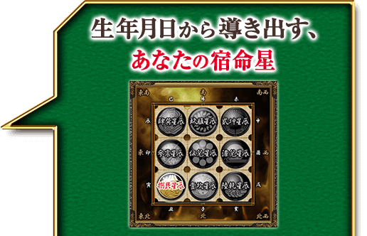 生年月日から導き出す、あなたの宿命星