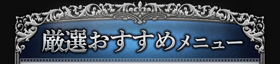 厳選おすすめメニュー