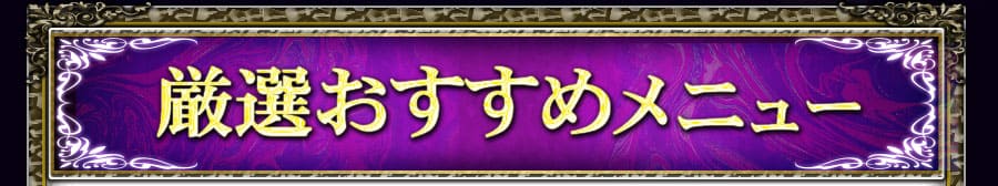厳選おすすめメニュー