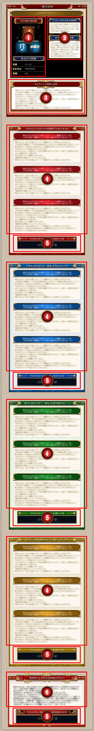 一人用結果サンプル